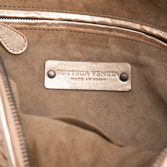 Pre-Loved Bottega Veneta Metallic Nappa Intrecciato Nodini Crossbody - Picture 5 of 8